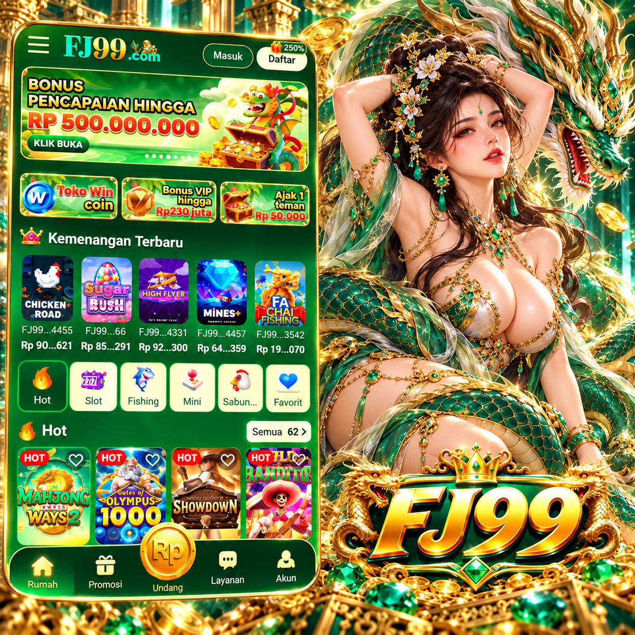 FJ99 - Destinasi Slot Online Indonesia dengan Ragam Tema Menarik